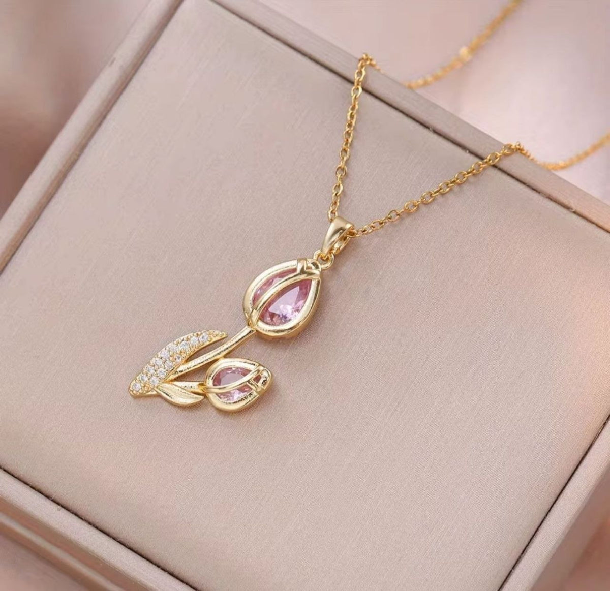 Cadena Doble Tulipán