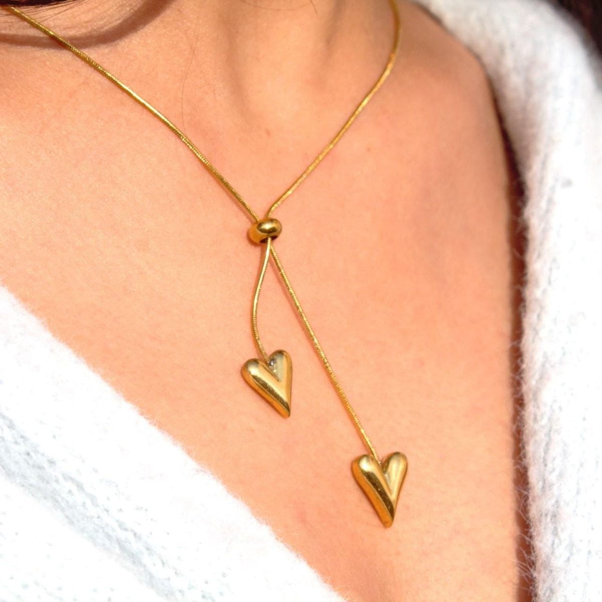 Cadena Alargada Corazones