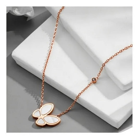 Cadena Mariposa Rose Gold