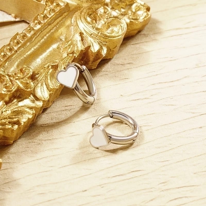 Argollas pequeñas corazón