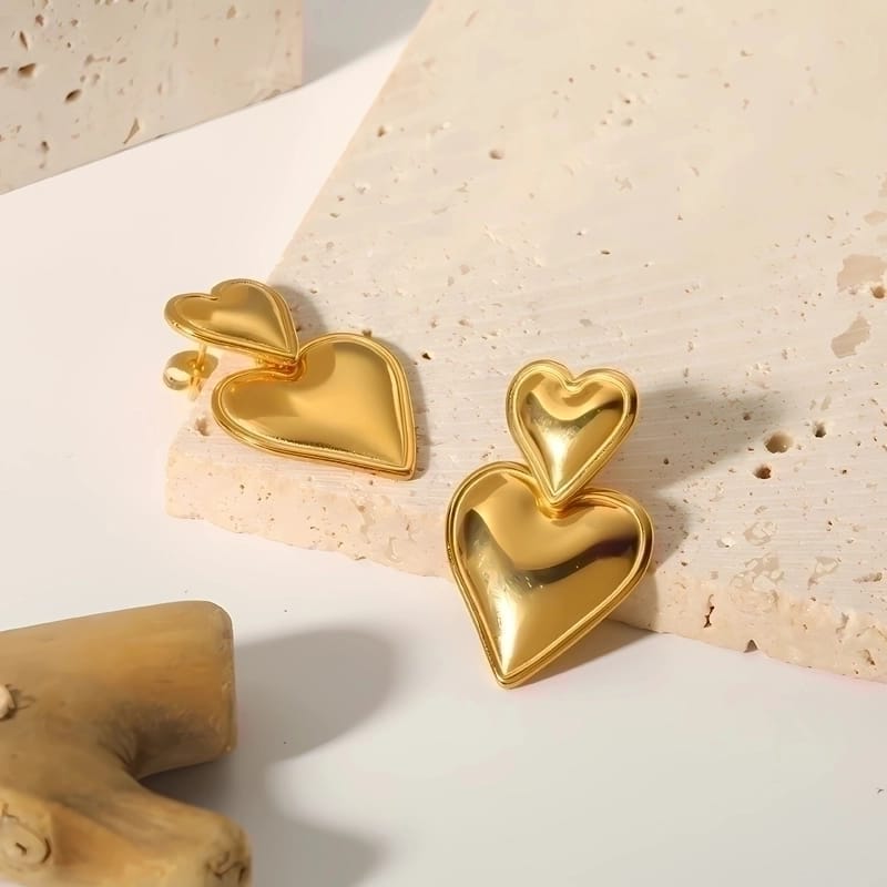 Aretes corazones