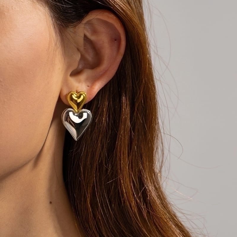 Aretes corazones