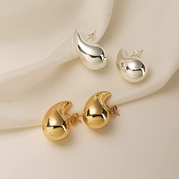 Aretes gota medianas
