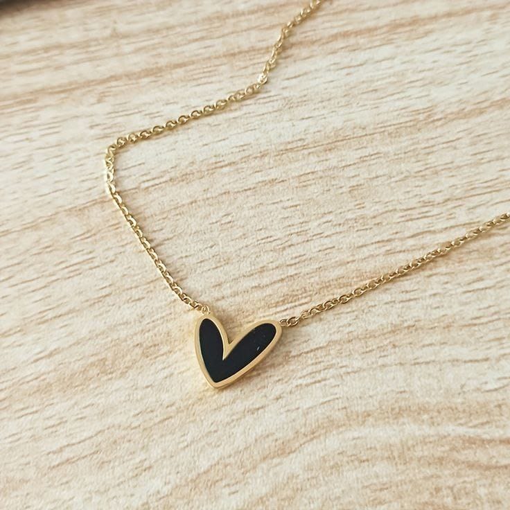 Cadena corazón perla nácar