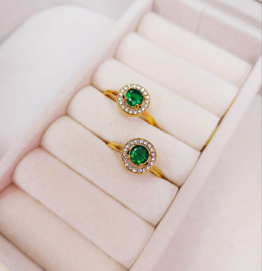 Anillo ajustable piedras colores