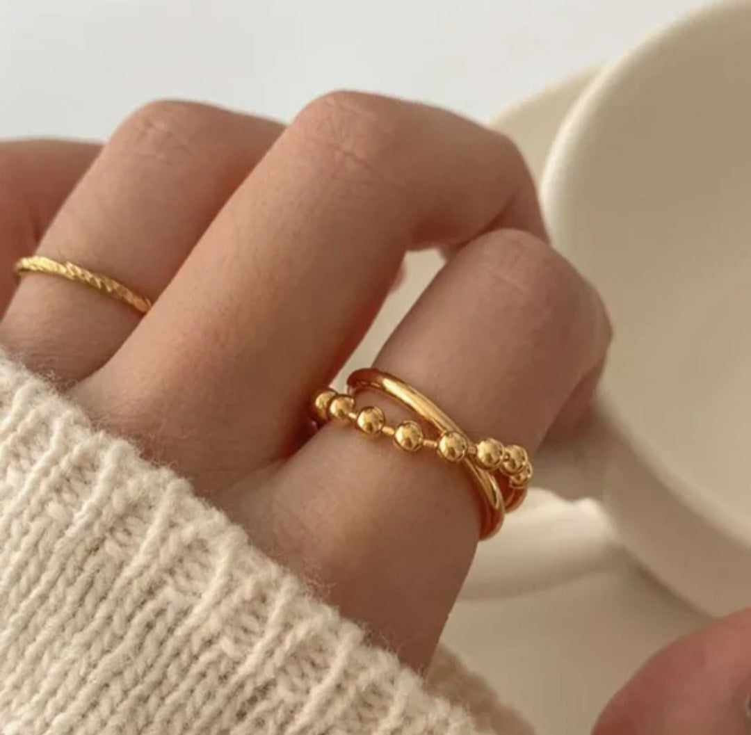 Anillo doble cadena