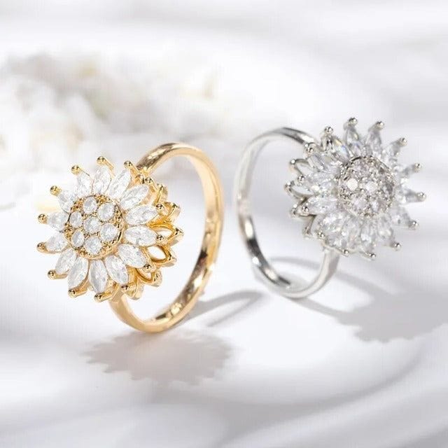 Anillo giratorio girasol