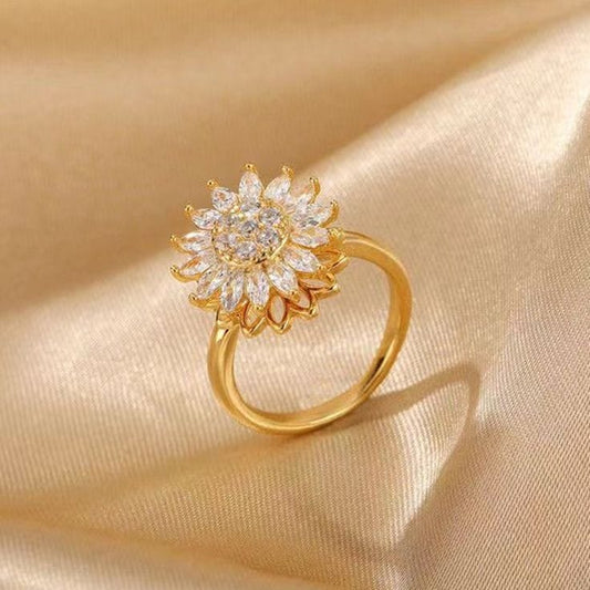 Anillo giratorio girasol