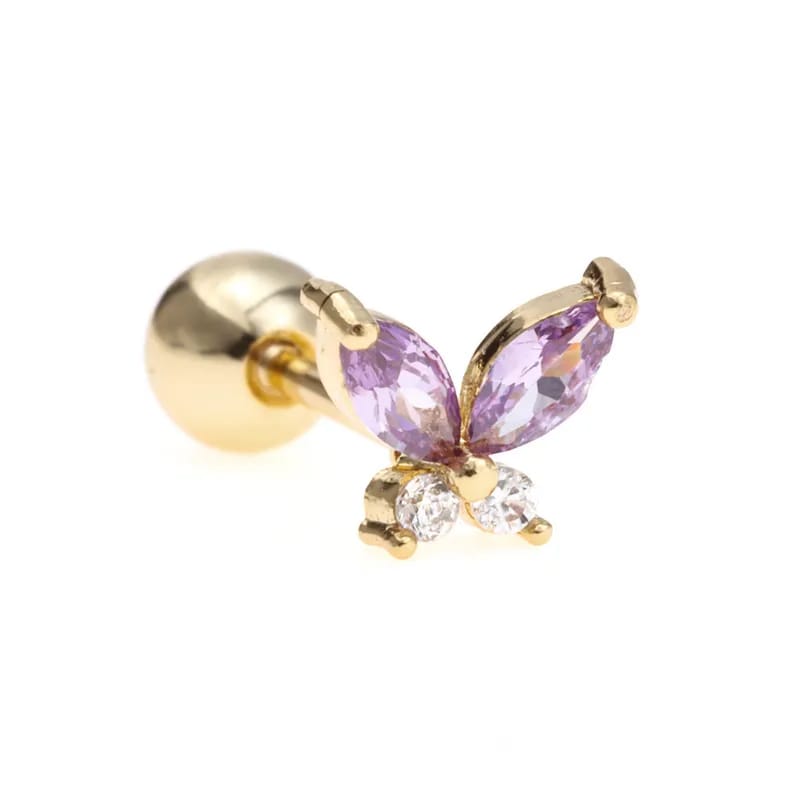 Piercing real mariposa