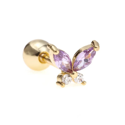 Piercing real mariposa