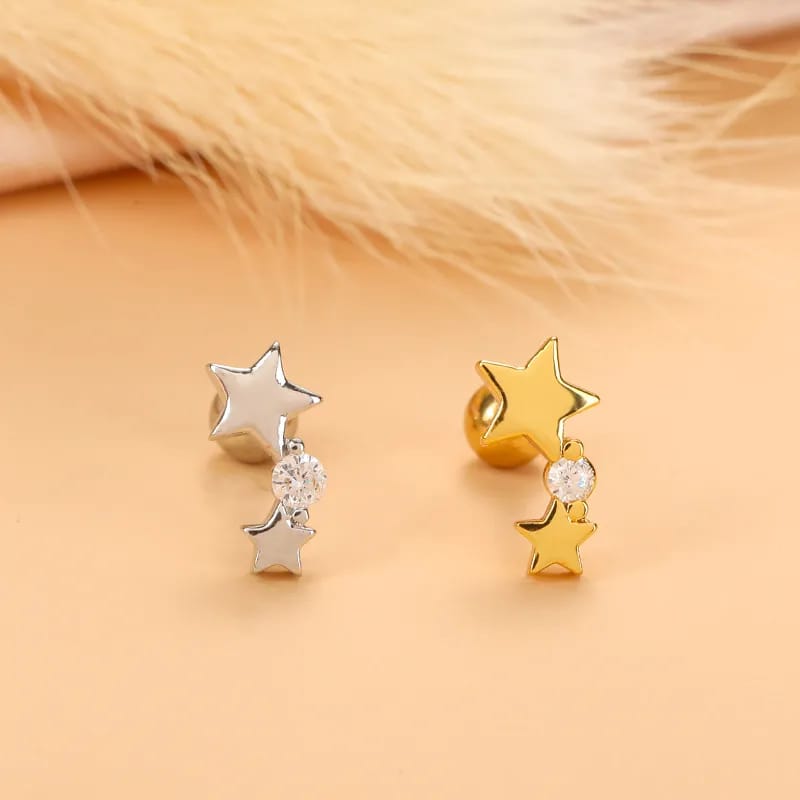 Píercing real estrellas