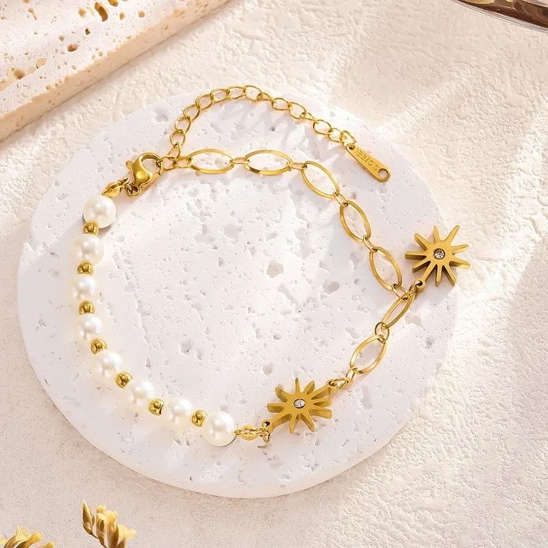 Pulsera Perlas y Estrellas