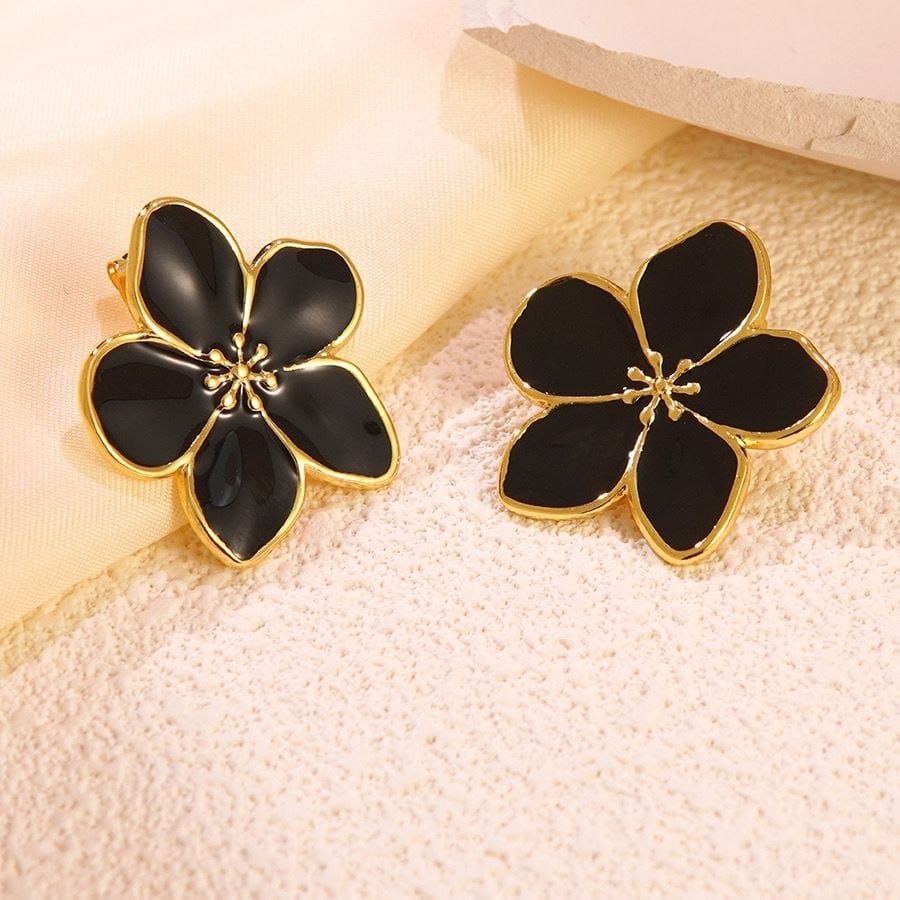 Aretes Flor Colores