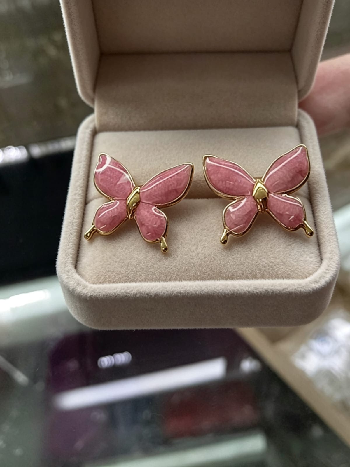 Aretes Mariposas Colores