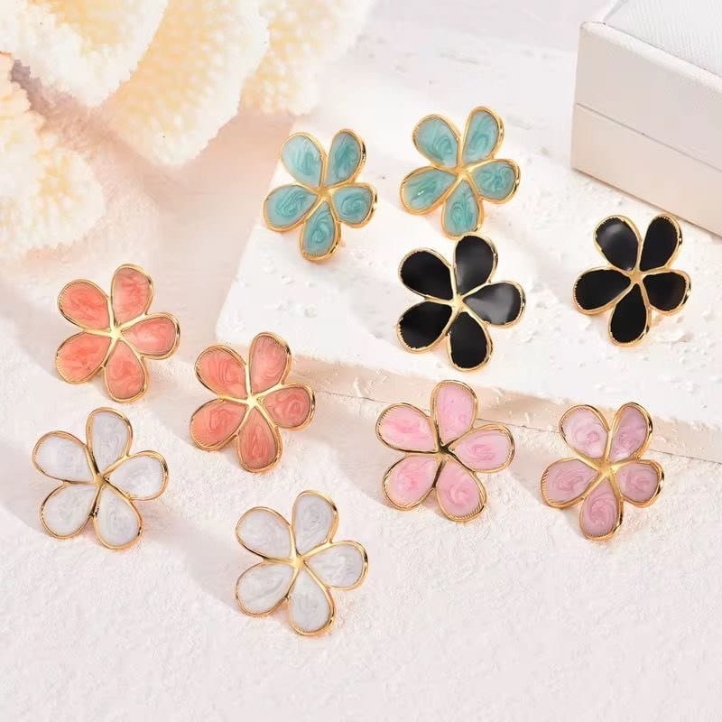 Aretes Flores Colores
