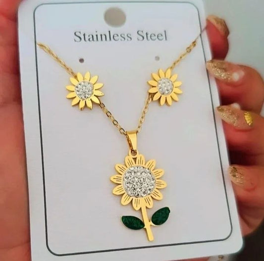 Set girasol acero