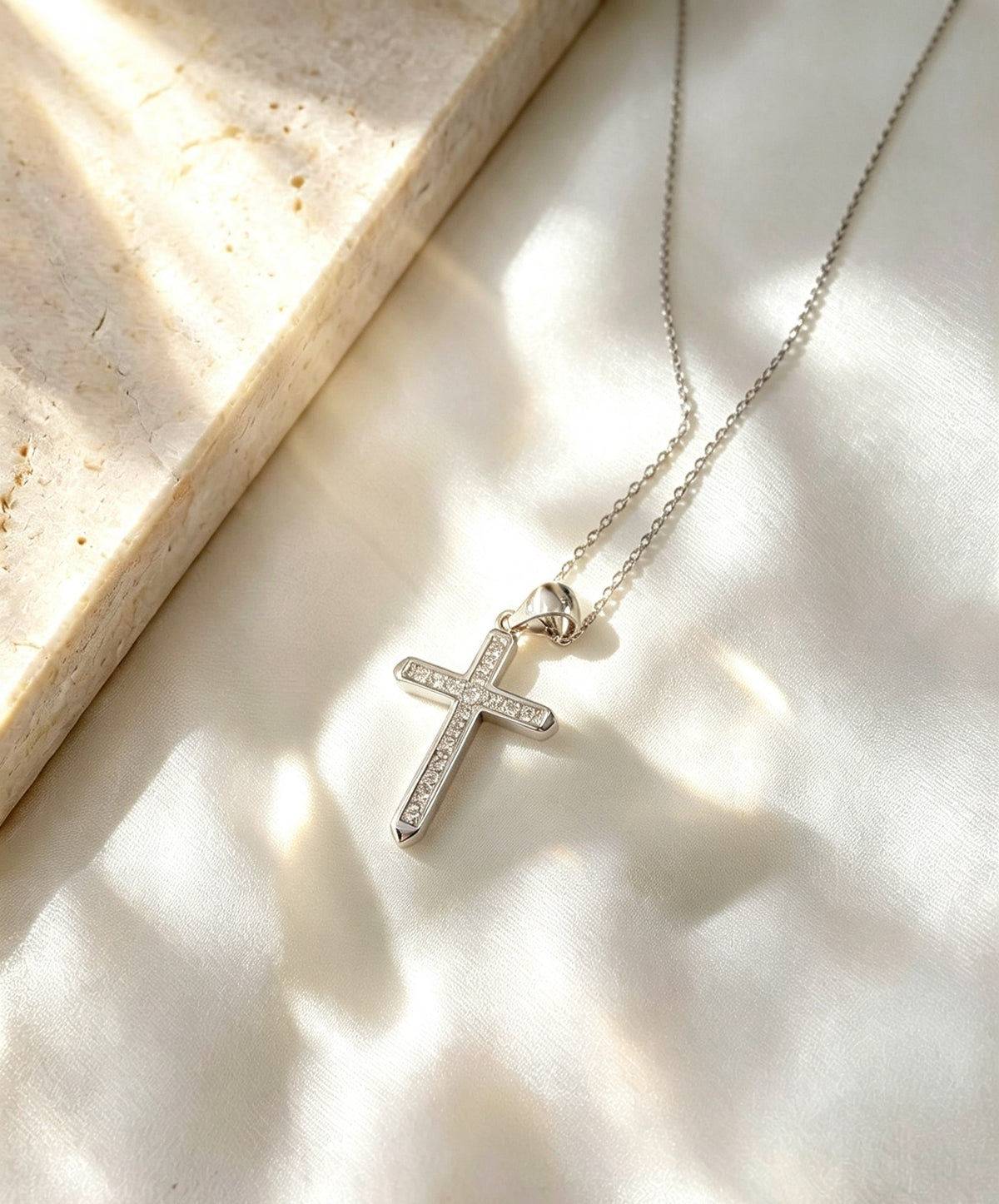 Cadena cruz  plata 925✨