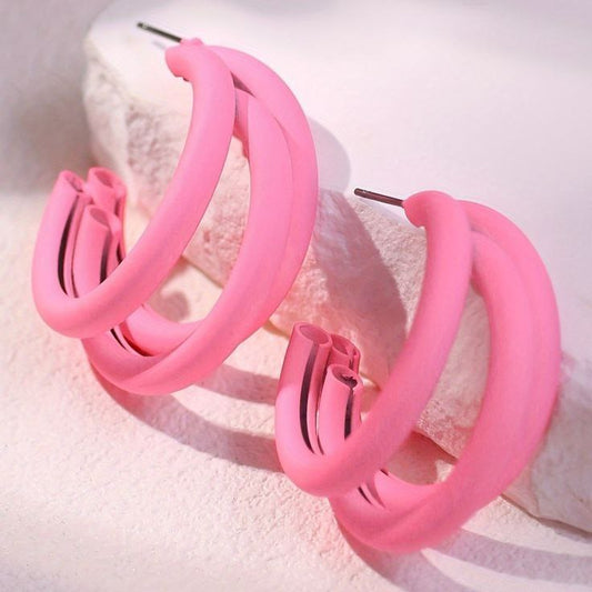 Aretes triples colores