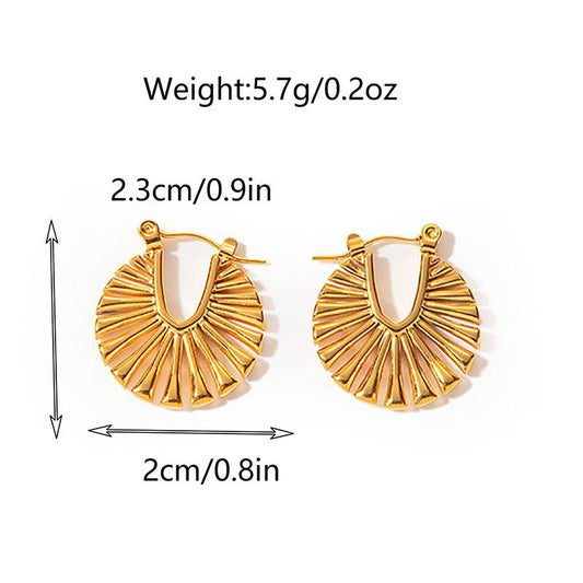 Aretes abanicos