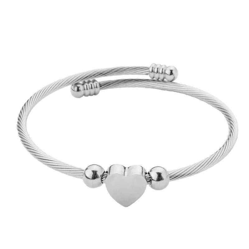 Pulsera rígida corazón